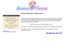 Tablet Screenshot of namenforum.de